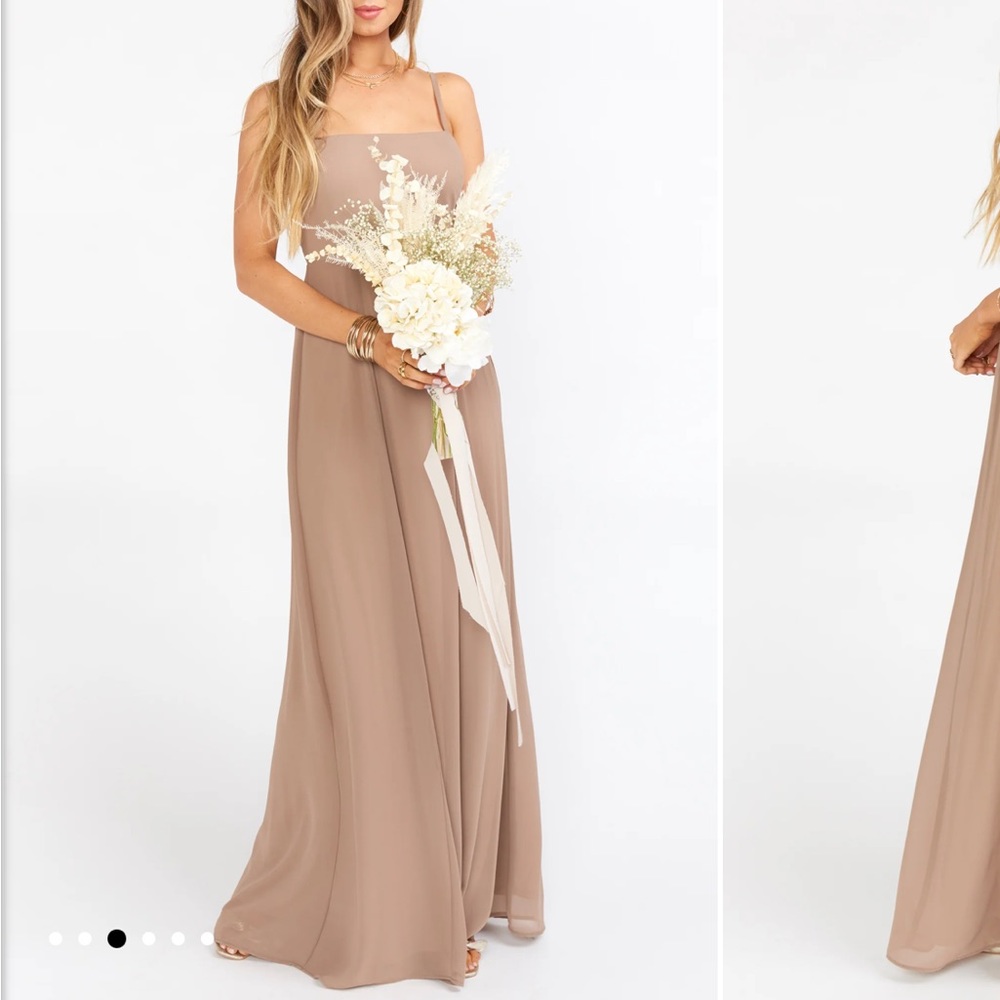 Show Me Your MuMu Lauren Tie Maxi (dune chiffon)